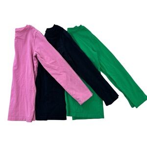 Primary Kids Long Sleeve Shirt Set - Pink, Black, and Green